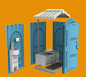 Биотуалет туалетная кабина Люкс с умывальником