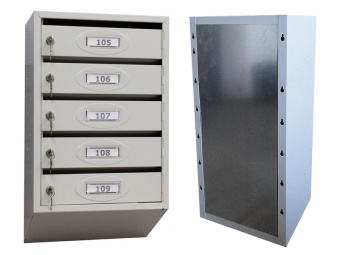 Почтовый ящик - 6 секций с задней стенкой