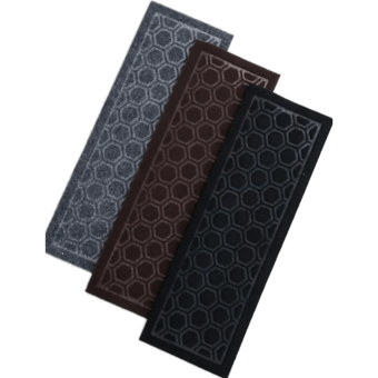 Ковровая накладка на ступень коврик для лестницы 25x75 см влаговпитывающий велюровый 