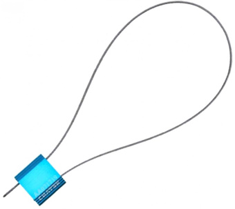 Силовая номерная пломба ЗПУ Трос 2,5 1200 см 1000 штук