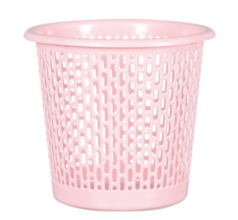 Корзина Ведро для мусора офисная мусорка Mantella 483Р-П Полоса 14,5 литров Розовый