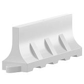 Дорожный водоналивной Полностью барьер блок 2 метра белый